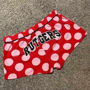 NEW Rutgers University Polka Dot Pajama Shorts (L)